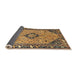 Sideview of Traditional Yellow Medallion Rug, tr4708