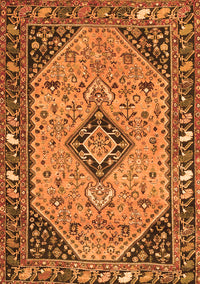 Medallion Orange Traditional Rug, tr4708org