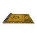 Sideview of Medallion Yellow Traditional Rug, tr4708yw