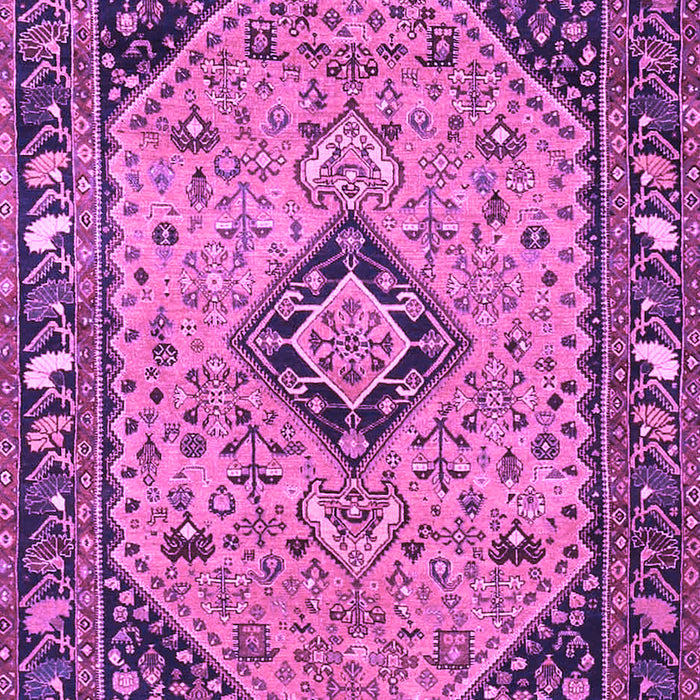 Medallion Purple Traditional Rug, tr4708pur