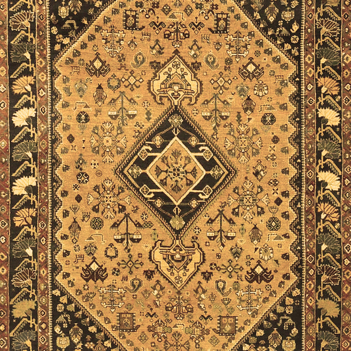 Medallion Brown Traditional Rug, tr4708brn