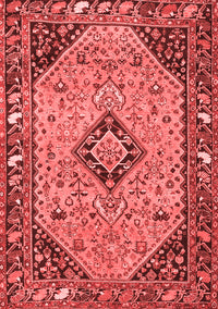 Medallion Red Traditional Rug, tr4708red