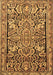 Machine Washable Persian Brown Traditional Rug, wshtr4709brn