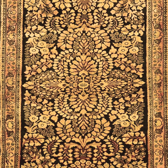 Machine Washable Persian Brown Traditional Rug, wshtr4709brn