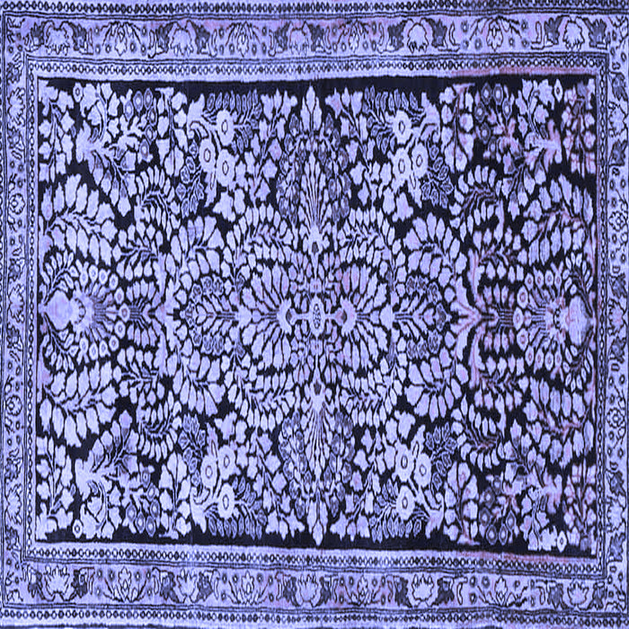 Square Persian Blue Traditional Rug, tr4709blu