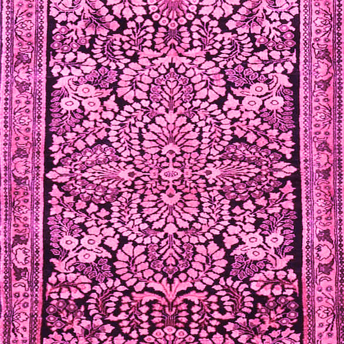 Machine Washable Persian Pink Traditional Rug, wshtr4709pnk