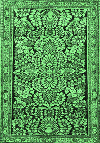 Persian Emerald Green Traditional Rug, tr4709emgrn