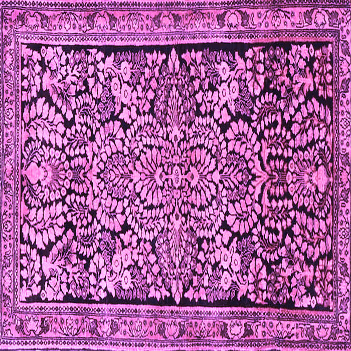 Square Persian Purple Traditional Rug, tr4709pur