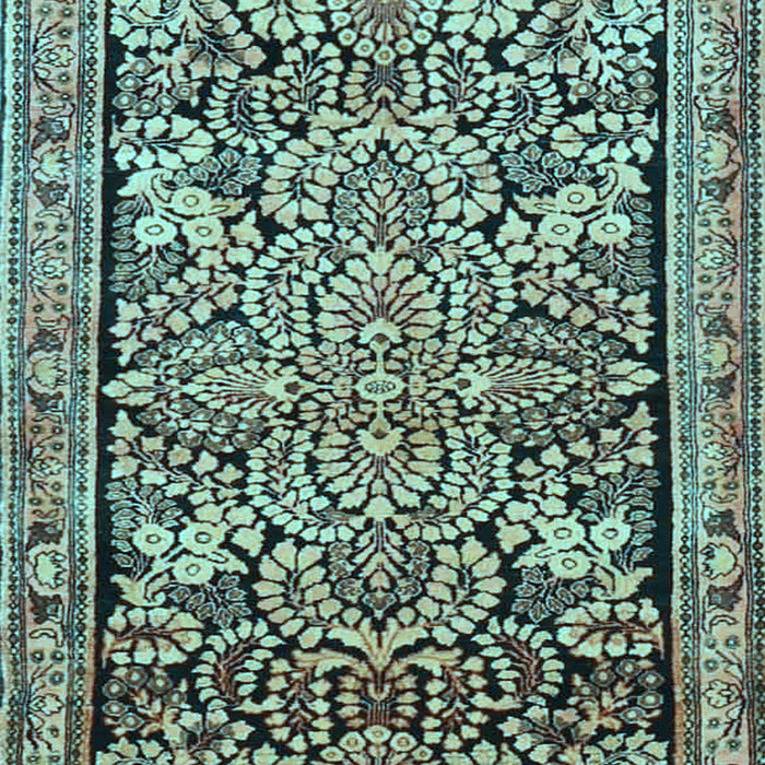 Machine Washable Persian Light Blue Traditional Rug, wshtr4709lblu
