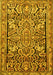 Persian Yellow Traditional Rug, tr4709yw