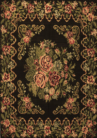 Medallion Brown French Rug, tr470brn