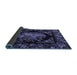 Sideview of Medallion Blue French Rug, tr470blu