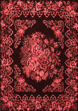 Medallion Red French Area Rugs