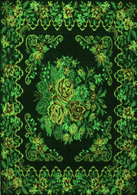 Medallion Green French Rug, tr470grn