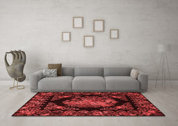 French Red Washable Rugs