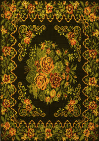 Medallion Yellow French Rug, tr470yw