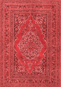 Medallion Red Traditional Rug, tr4710red