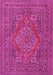 Medallion Pink Traditional Rug, tr4710pnk