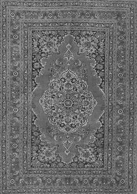 Medallion Gray Traditional Rug, tr4710gry