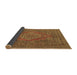 Sideview of Medallion Brown Traditional Rug, tr4710brn