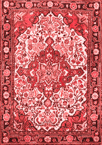 Medallion Red Traditional Rug, tr4711red