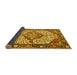 Sideview of Medallion Yellow Traditional Rug, tr4711yw