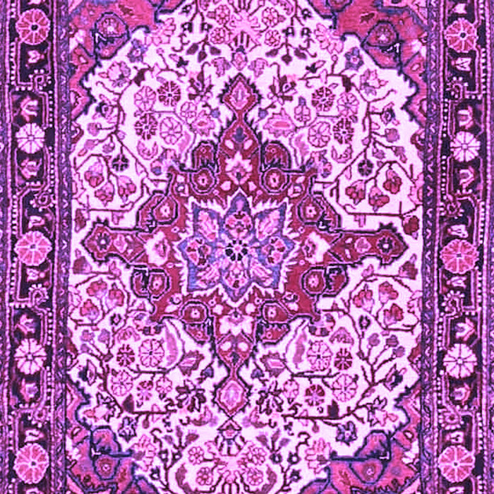 Medallion Purple Traditional Rug, tr4711pur