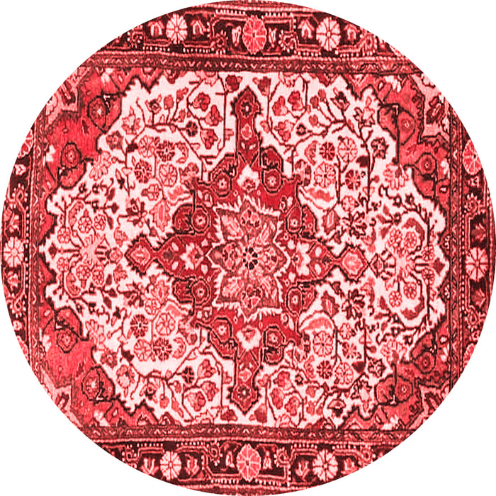 Medallion Red Traditional Rug, tr4711red