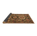 Sideview of Medallion Brown Traditional Rug, tr4712brn