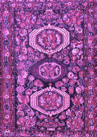 Medallion Purple Traditional Rug, tr4712pur