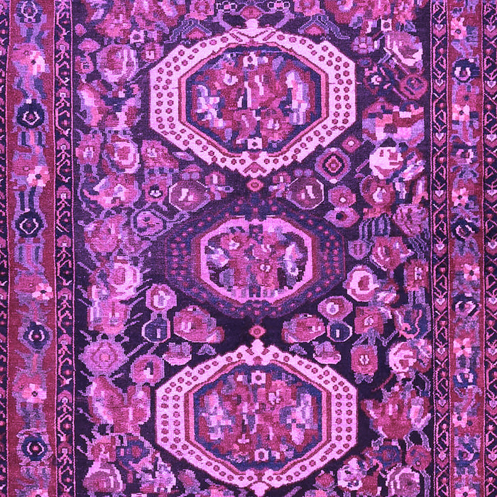 Machine Washable Medallion Purple Traditional Area Rugs, wshtr4712pur