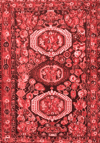 Medallion Red Traditional Rug, tr4712red