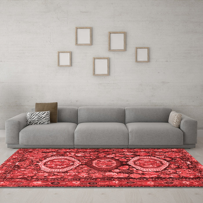 Traditional Red Washable Rugs