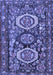 Medallion Blue Traditional Rug, tr4712blu