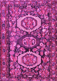 Medallion Pink Traditional Rug, tr4712pnk