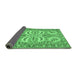 Sideview of Persian Emerald Green Traditional Rug, tr4713emgrn