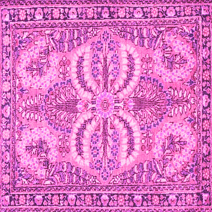Square Persian Pink Traditional Rug, tr4713pnk