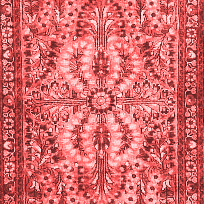 Machine Washable Persian Red Traditional Rug, wshtr4714red