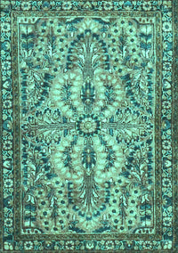 Persian Turquoise Traditional Rug, tr4714turq