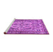 Sideview of Machine Washable Persian Purple Traditional Area Rugs, wshtr4714pur