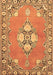 Machine Washable Persian Brown Traditional Rug, wshtr4715brn