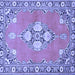 Square Persian Blue Traditional Rug, tr4715blu