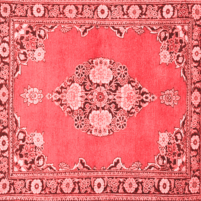 Machine Washable Persian Red Traditional Rug, wshtr4715red