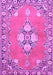 Machine Washable Persian Purple Traditional Area Rugs, wshtr4715pur