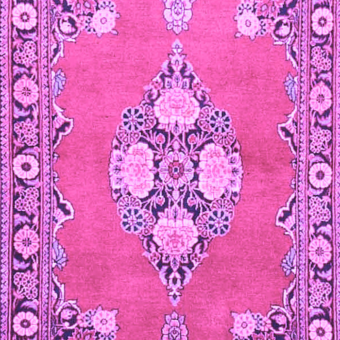 Machine Washable Persian Purple Traditional Area Rugs, wshtr4715pur