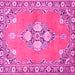 Square Persian Pink Traditional Rug, tr4715pnk