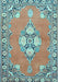 Machine Washable Persian Light Blue Traditional Rug, wshtr4715lblu