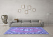 Machine Washable Persian Blue Traditional Rug in a Living Room, wshtr4715blu