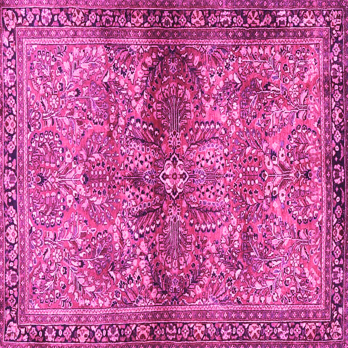 Square Persian Pink Traditional Rug, tr4716pnk