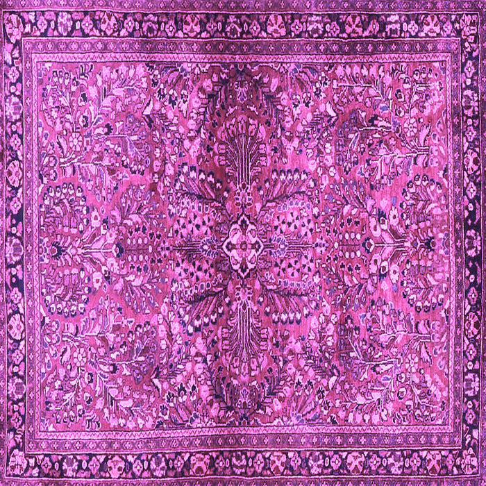 Square Persian Purple Traditional Rug, tr4716pur